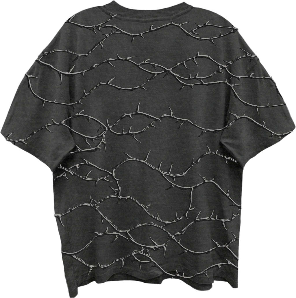 Front & Back Barbed Wire Guns N' Roses Oversized T-Shirt product image 3