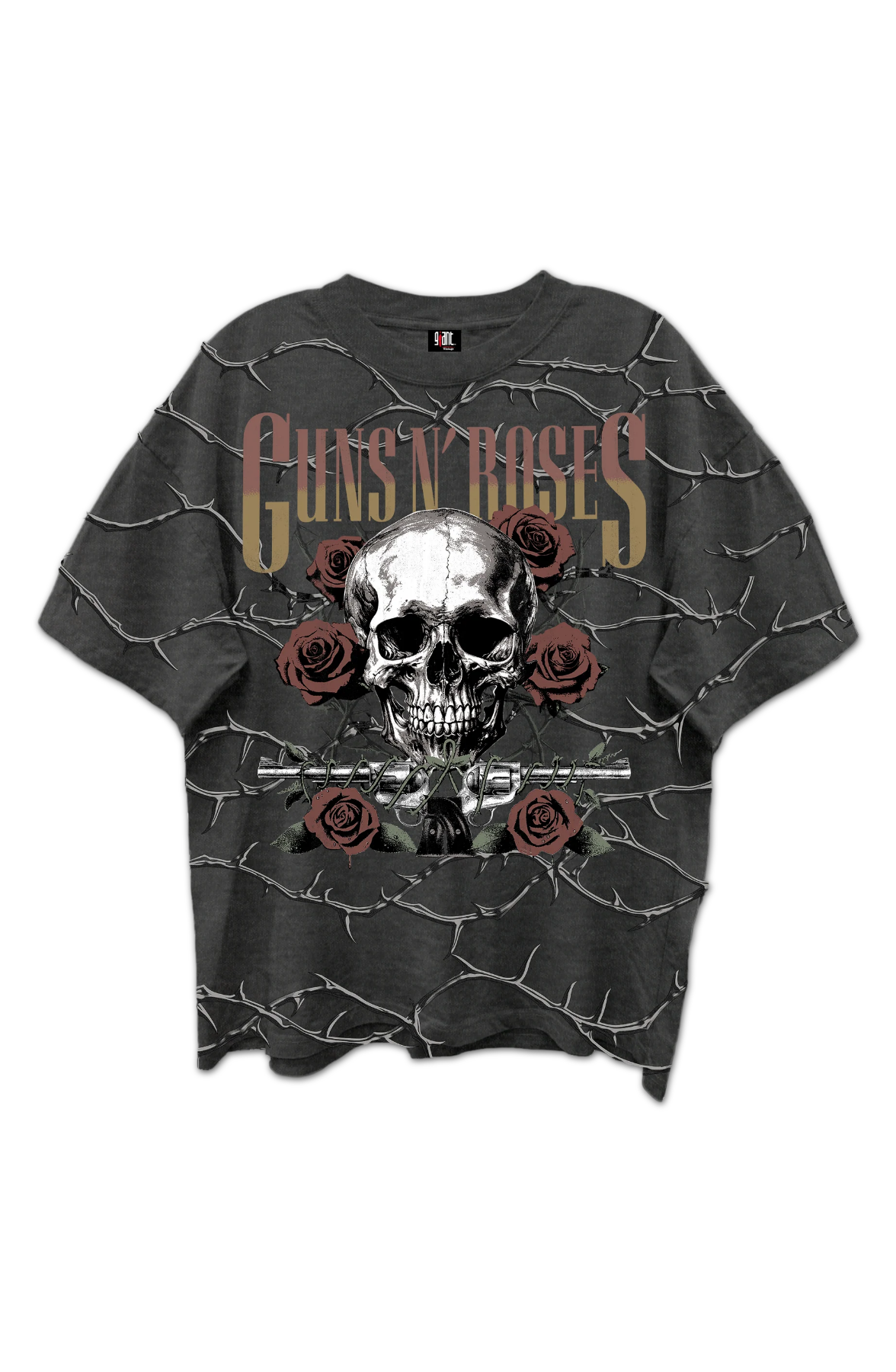 Front & Back Barbed Wire Guns N' Roses Oversized T-Shirt product image 2