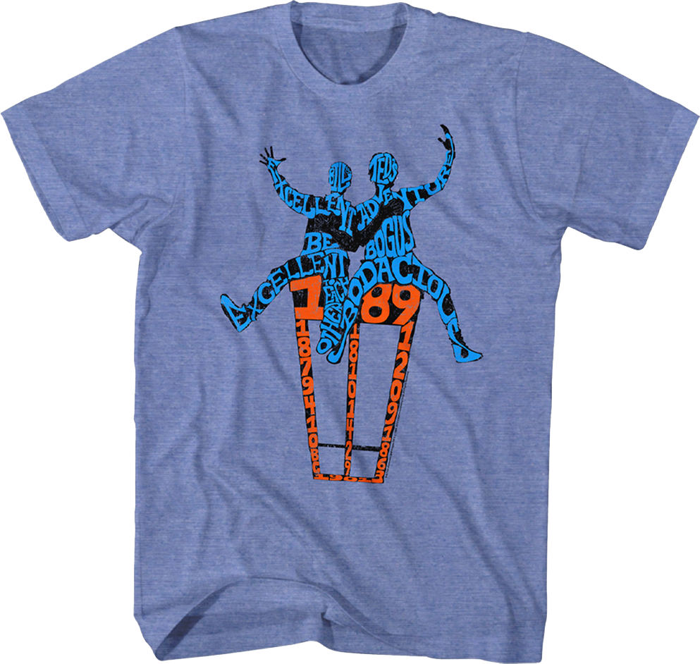 Words & Silhouettes Bill & Ted's Excellent Adventure T-Shirt product image 1