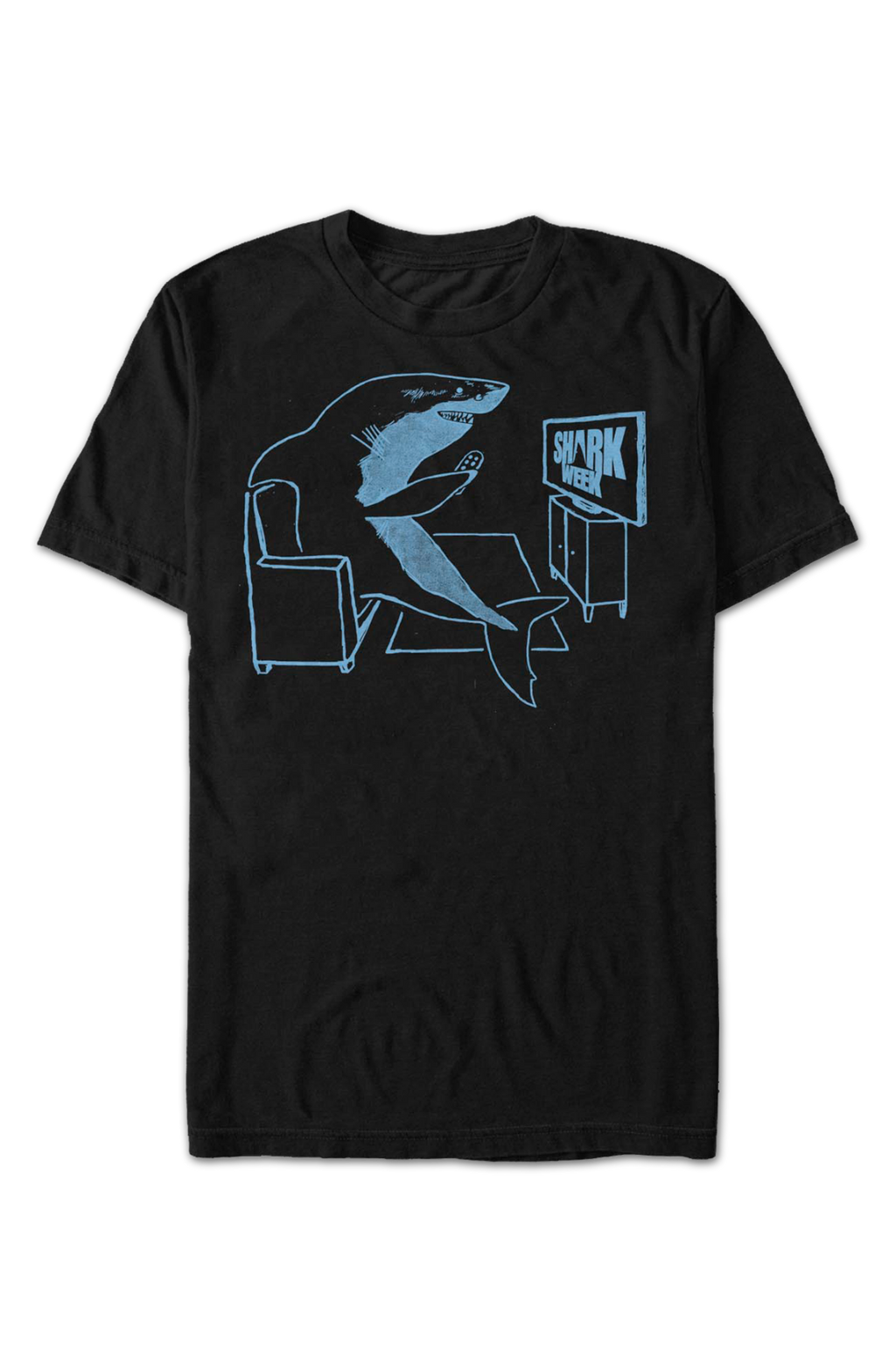 Black Watching Shark Week T-Shirt product image 2