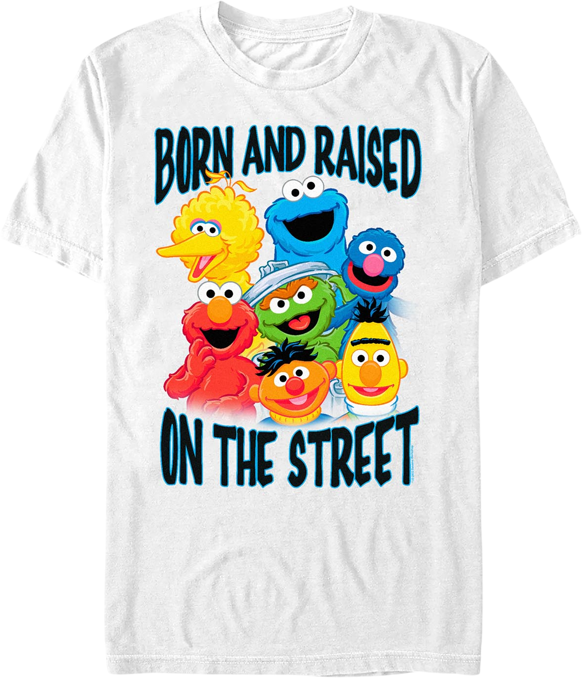 Born And Raised On The Street Sesame T-Shirt product image 1