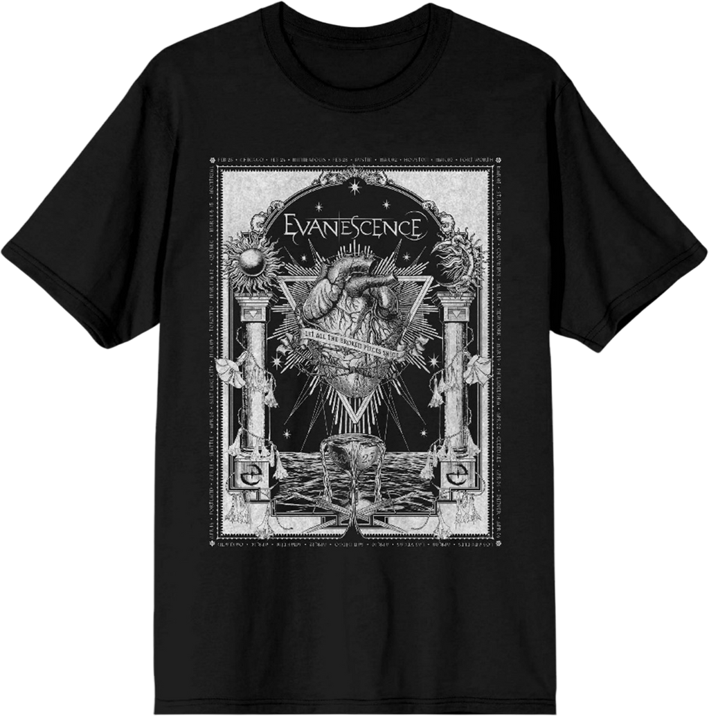 Broken Pieces Shine Evanescence T-Shirt product image 1
