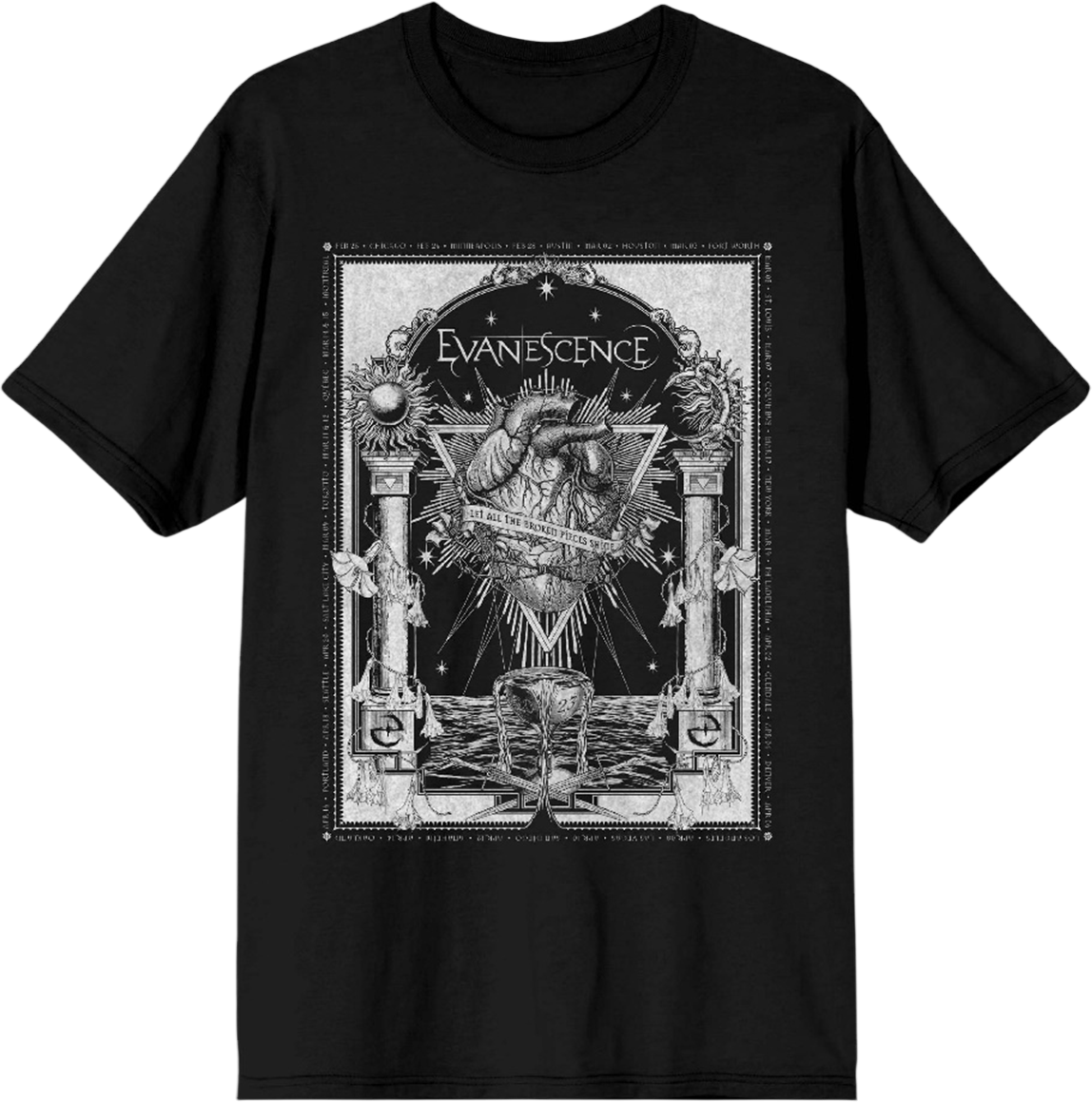 Broken Pieces Shine Evanescence T-Shirt product image 1