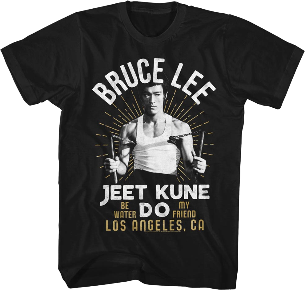 Vintage Jeet Kune Do Be Water My Friend Bruce Lee T-Shirt product image 1