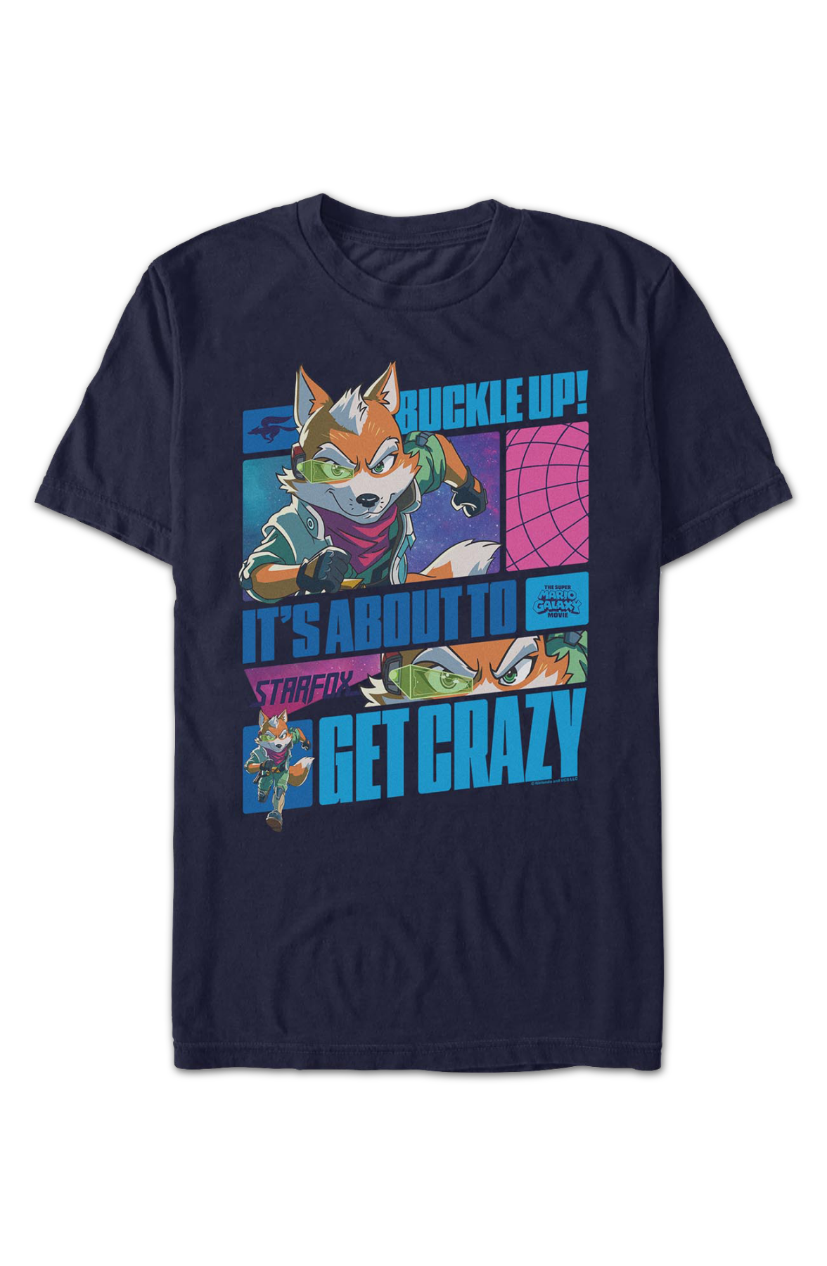 Buckle Up Super Mario Galaxy Movie Star Fox T-Shirt product image 2