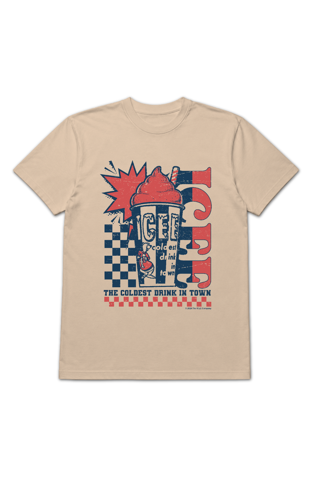 Checkerboard Coldest Drink In Town ICEE T-Shirt product image 2