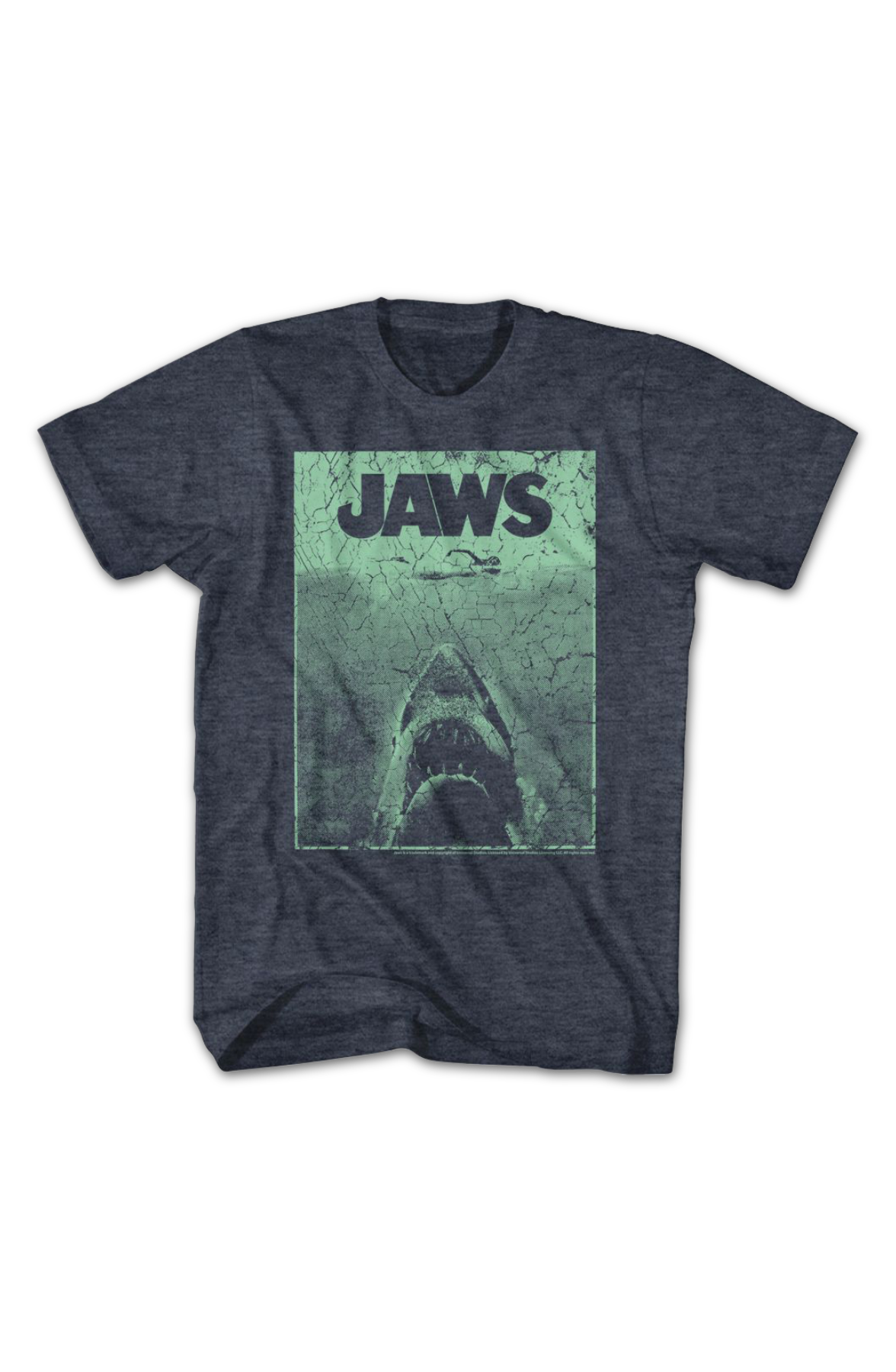 Cracked Poster Jaws T-Shirt