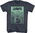 Cracked Poster Jaws T-Shirt