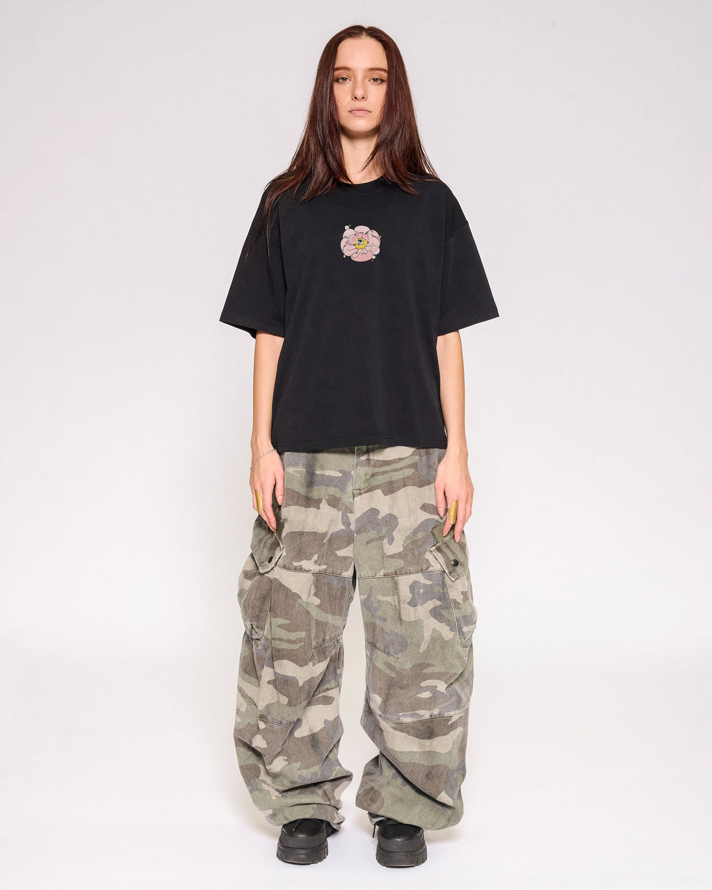 Bubble Blossom Oversized Crop Tee product image 6