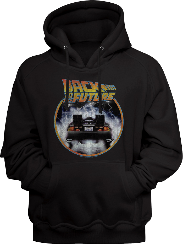Distressed DeLorean Back To The Future Hoodie product image 1