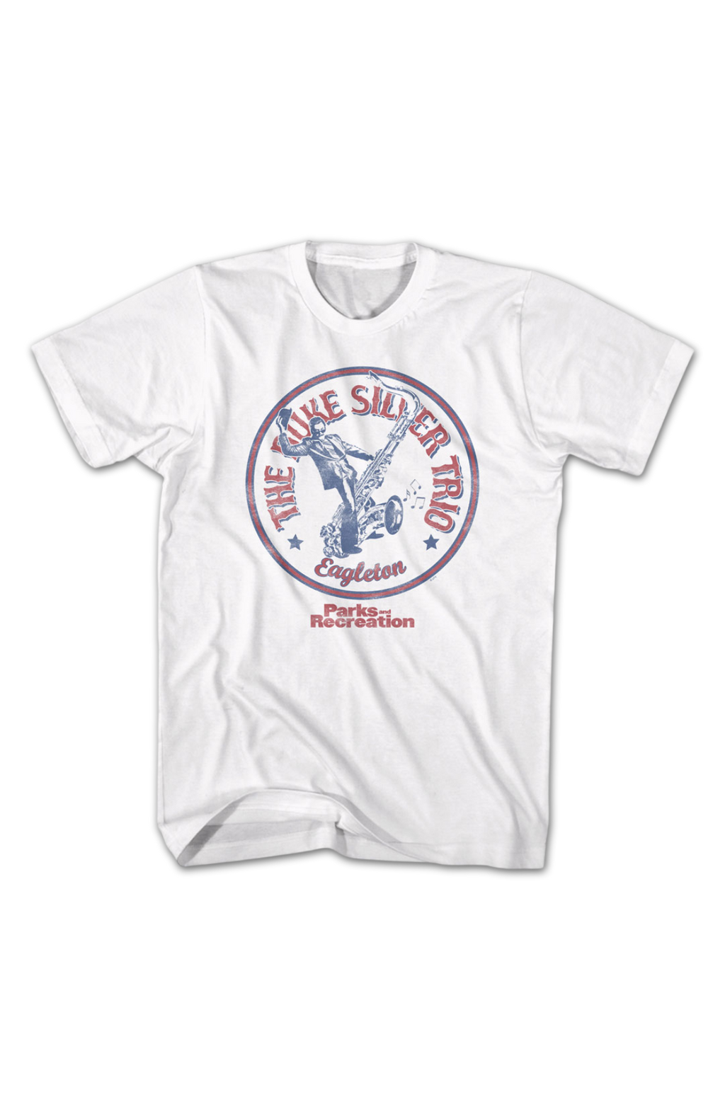 The Duke Silver Trio Logo Parks and Recreation T-Shirt product image 2