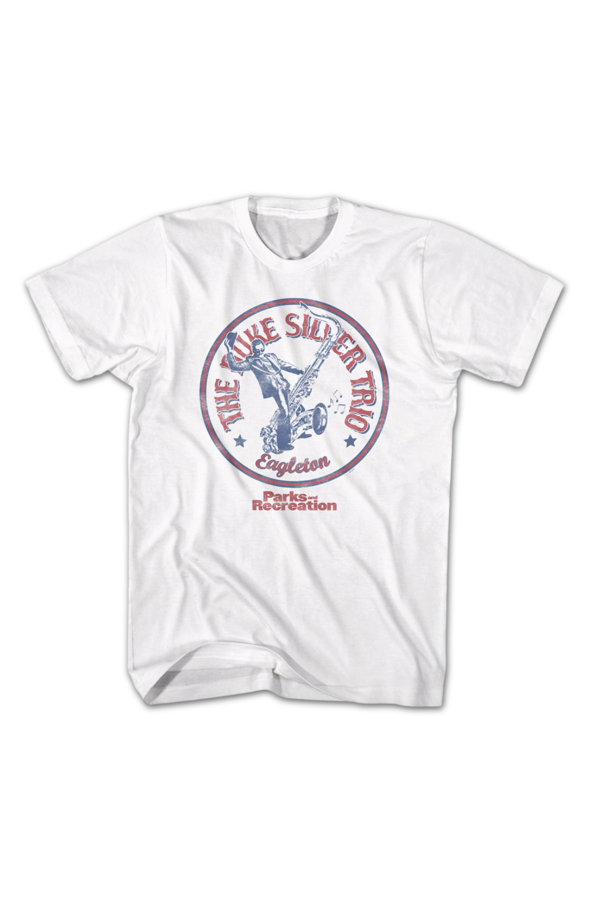 The Duke Silver Trio Logo Parks and Recreation T-Shirt product image 2