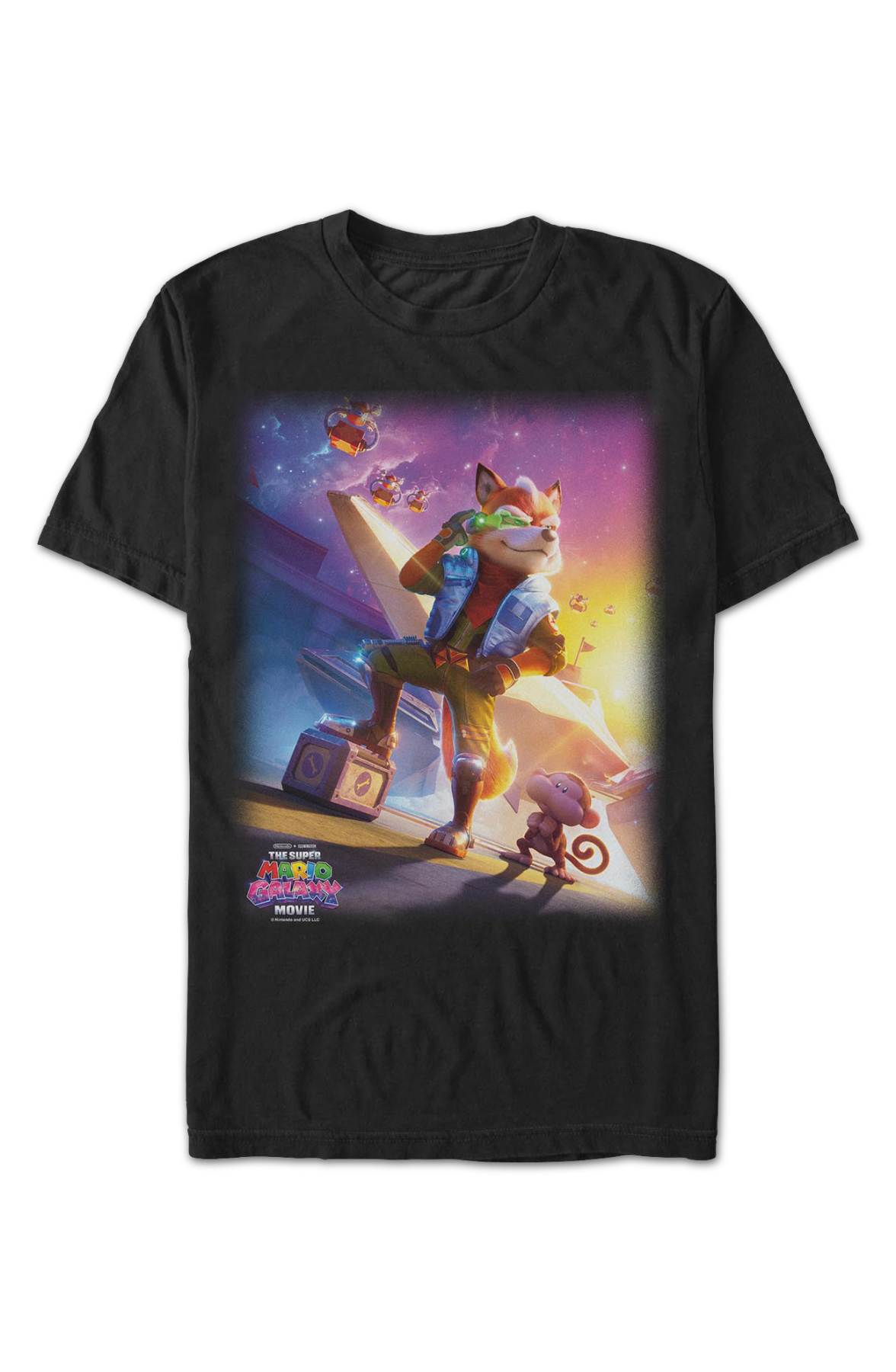 Fox McCloud Pose Super Mario Galaxy Movie Star T-Shirt product image 2