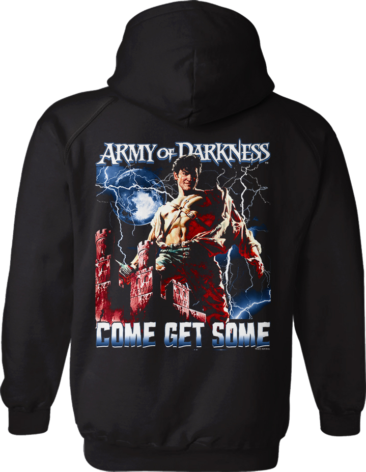 Front & Back Come Get Some Army Of Darkness Hoodie product image 3