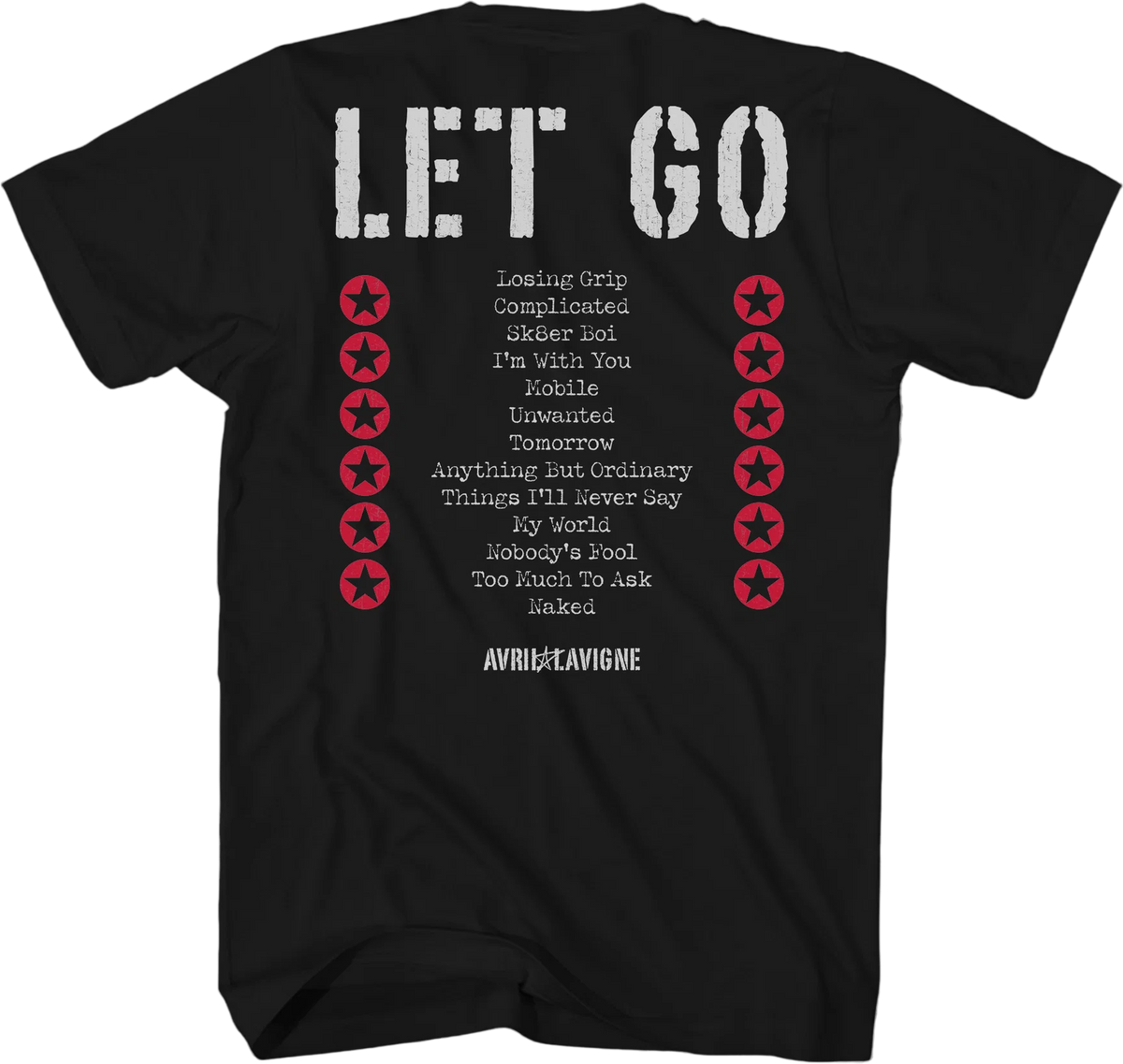 Front & Back Let Go Avril Lavigne T-Shirt product image 3