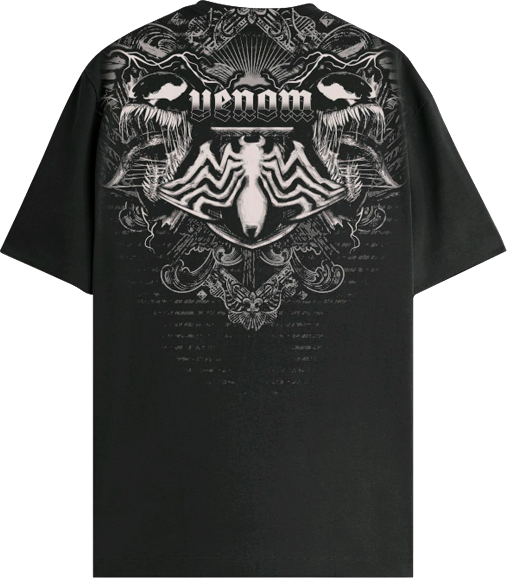 Front & Back Venom Cyber Sigilism Marvel Comics T-Shirt product image 3
