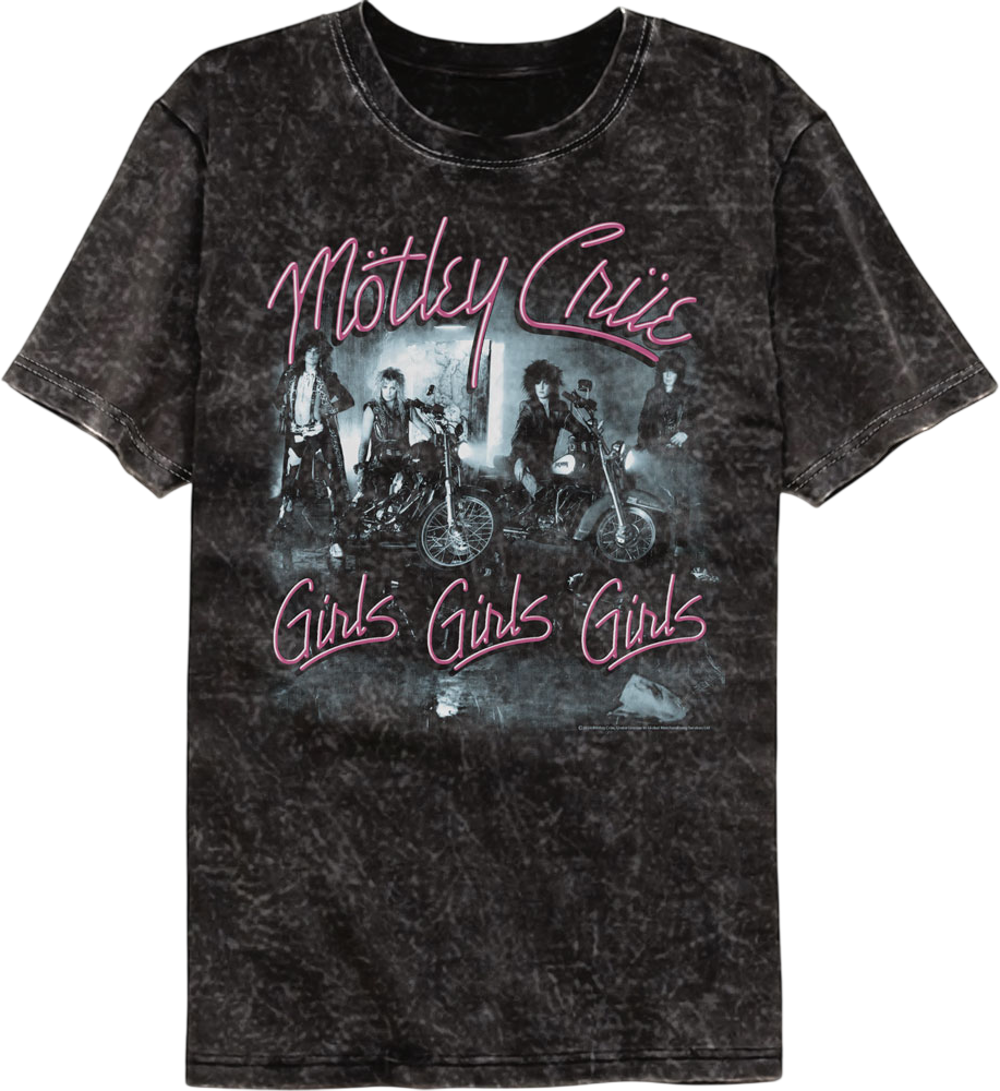 Girls Motley Crue Mineral Wash T-Shirt product image 1
