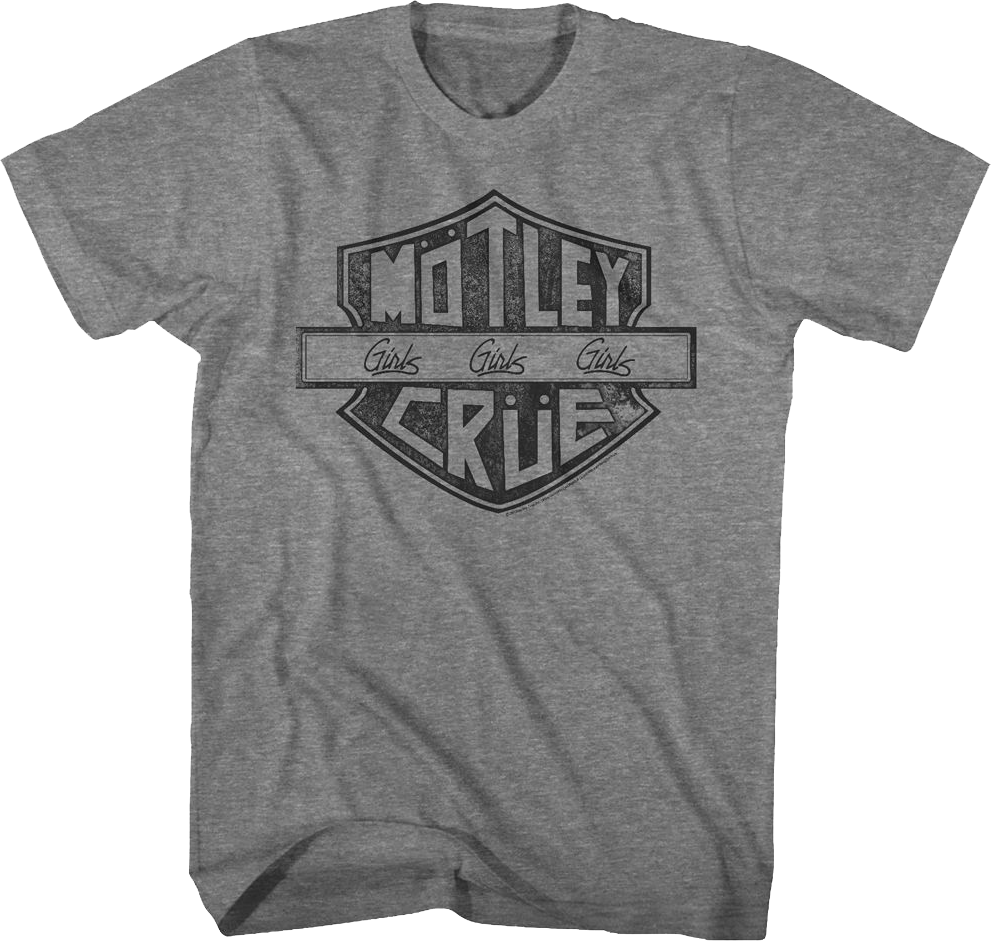 Girls Motorcycle Logo Motley Crue T-Shirt product image 1