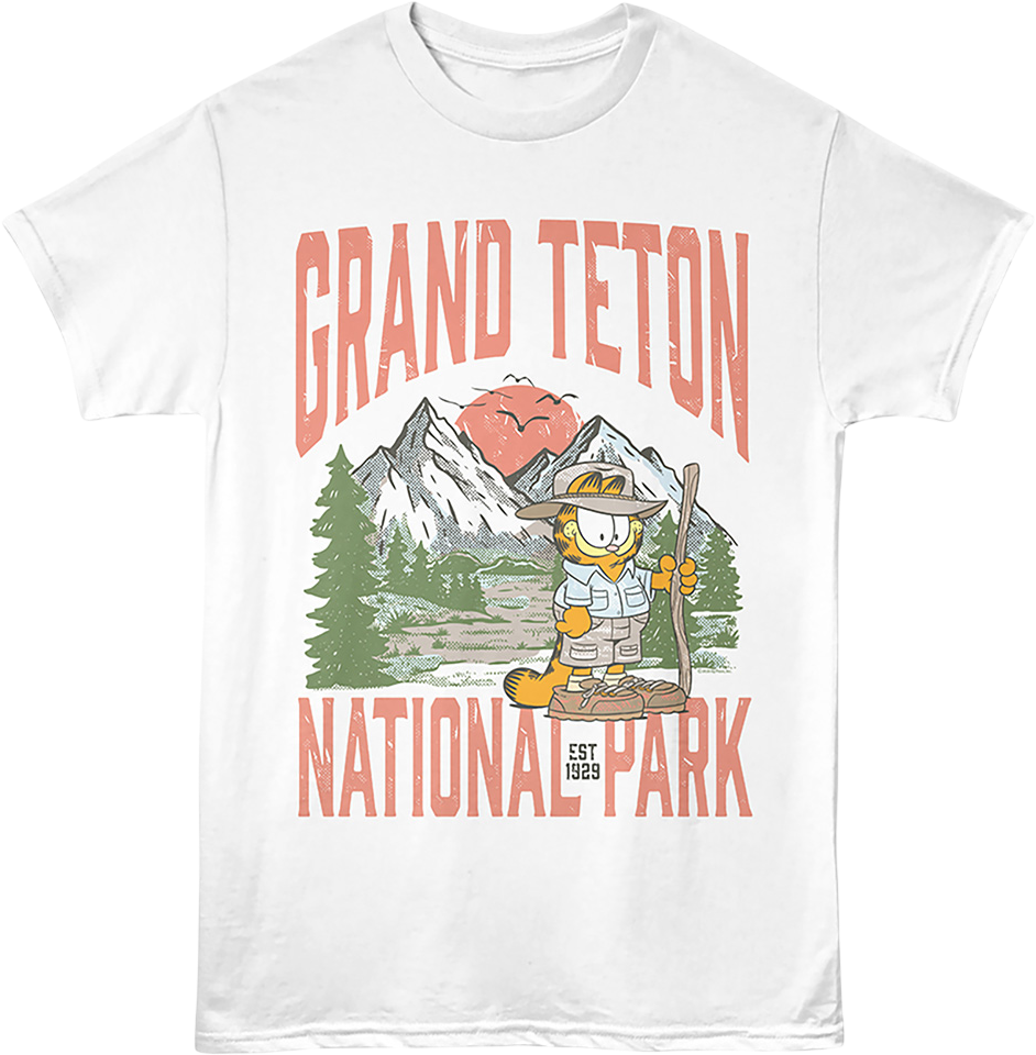 Grand Teton National Park Garfield T-Shirt product image 1