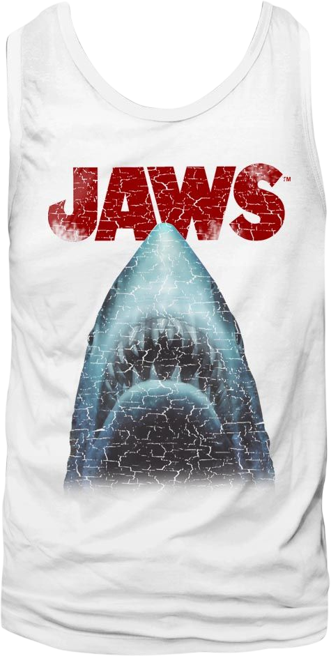 Great White Shark Jaws Tank Top
