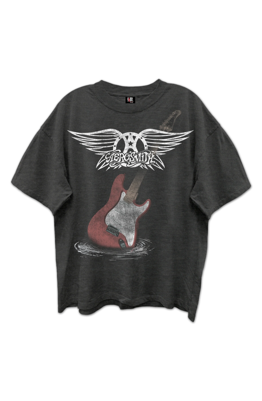 Guitar & Wings Logo Aerosmith Oversized T-Shirt product image 2