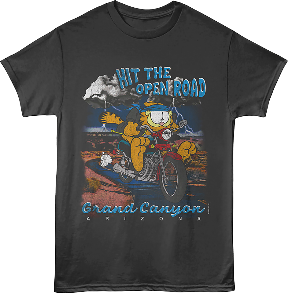 Hit The Open Road Grand Canyon Garfield T-Shirt product image 1