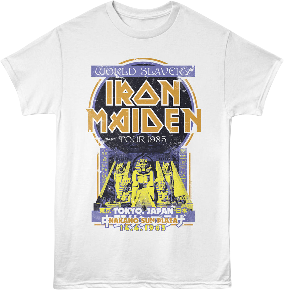 World Slavery Tour Tokyo Japan Iron Maiden T-Shirt product image 1