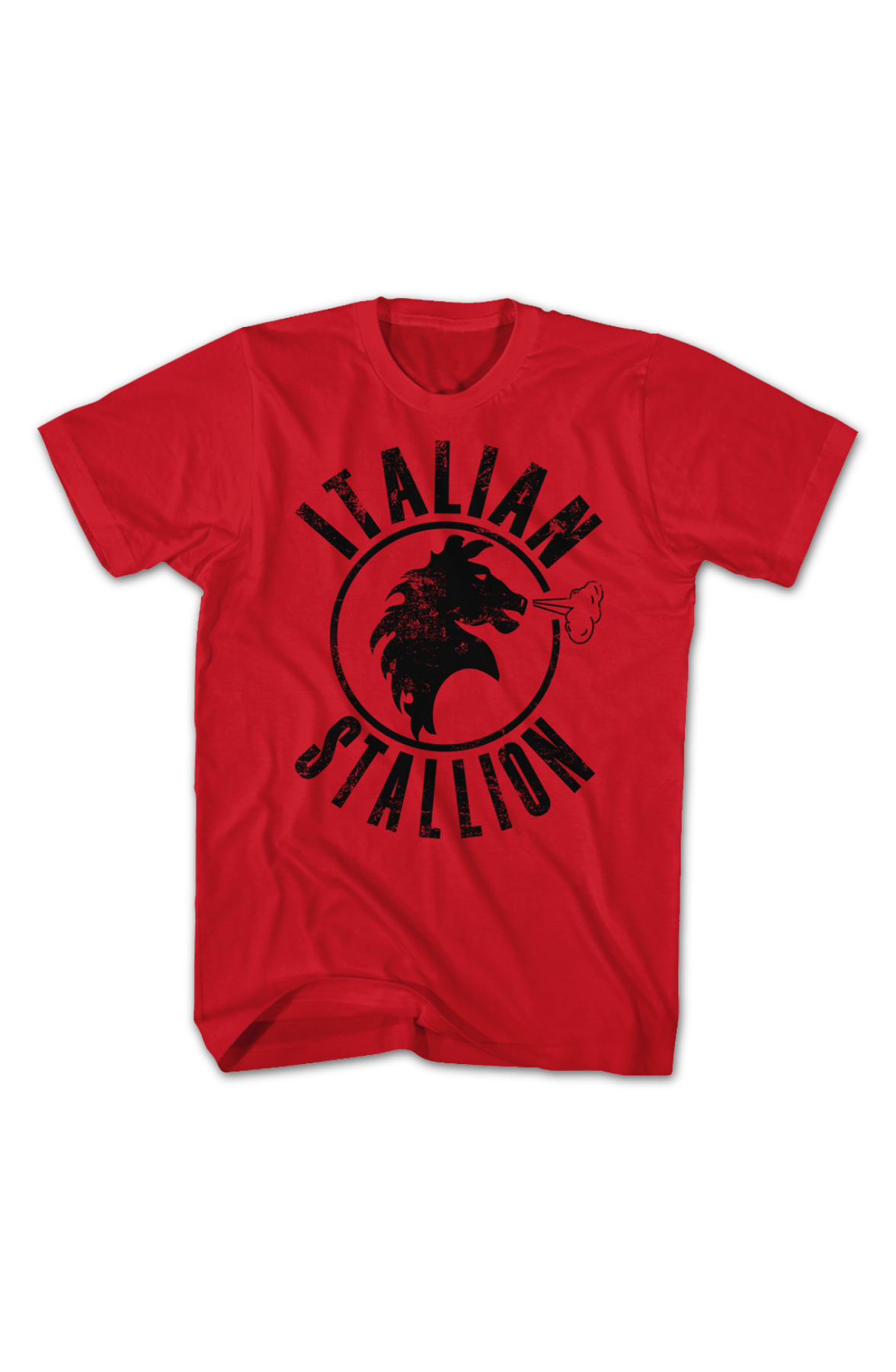 Red Italian Stallion Logo Rocky T-Shirt product image 2