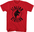 Red Italian Stallion Logo Rocky T-Shirt product image 1