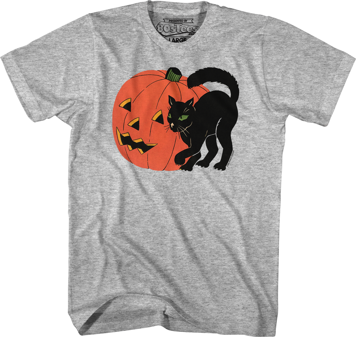 Jack-o'-Lantern & Black Cat T-Shirt product image 1