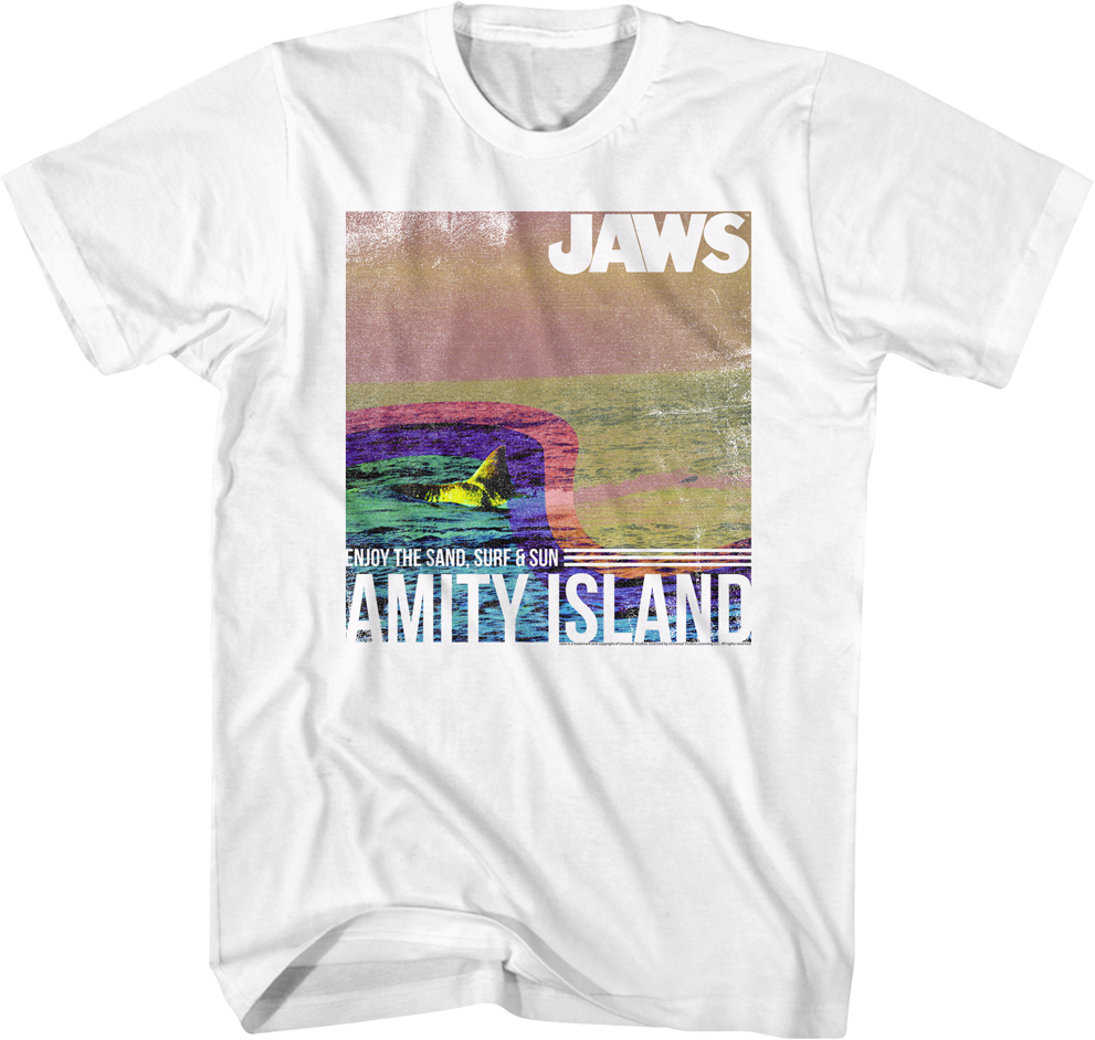 Amity Island Enjoy The Sand, Surf & Sun Jaws T-Shirt product image 1