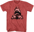 Red Shark Attack Jaws T-Shirt product image 1