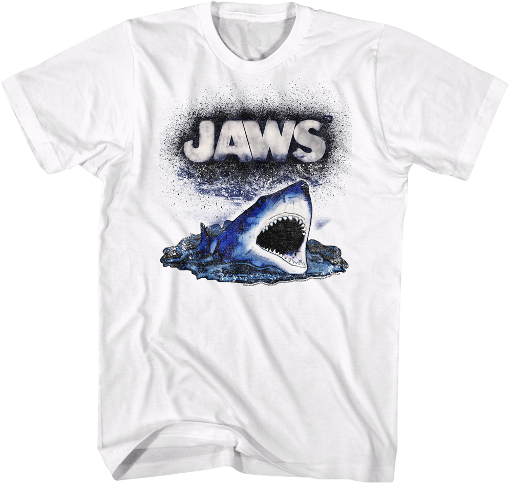 Spray Painted Shark Jaws T-Shirt product image 1