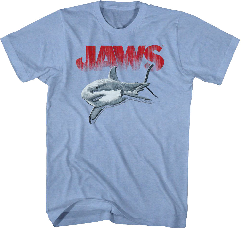 Retro Halftone Shark Jaws T-Shirt product image 1