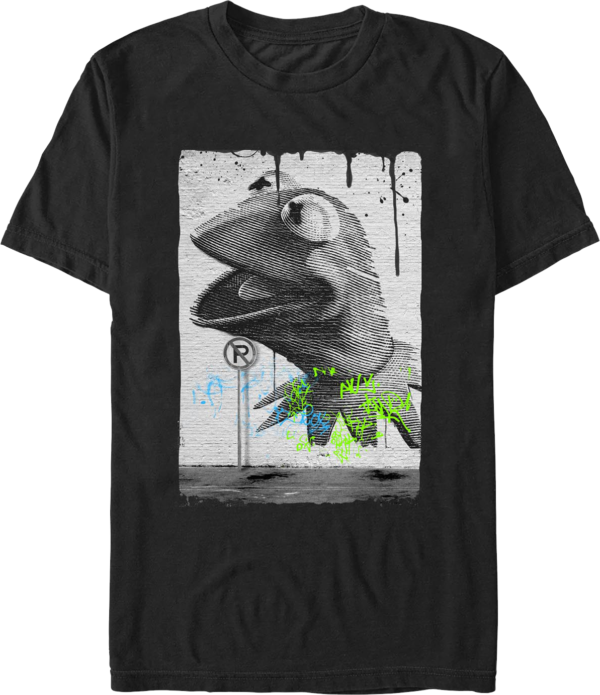 Kermit The Frog Graffiti Muppets T-Shirt product image 1