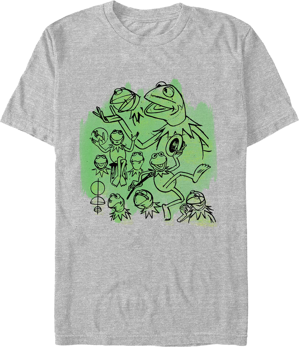 Kermit The Frog Sketches Muppets T-Shirt product image 1