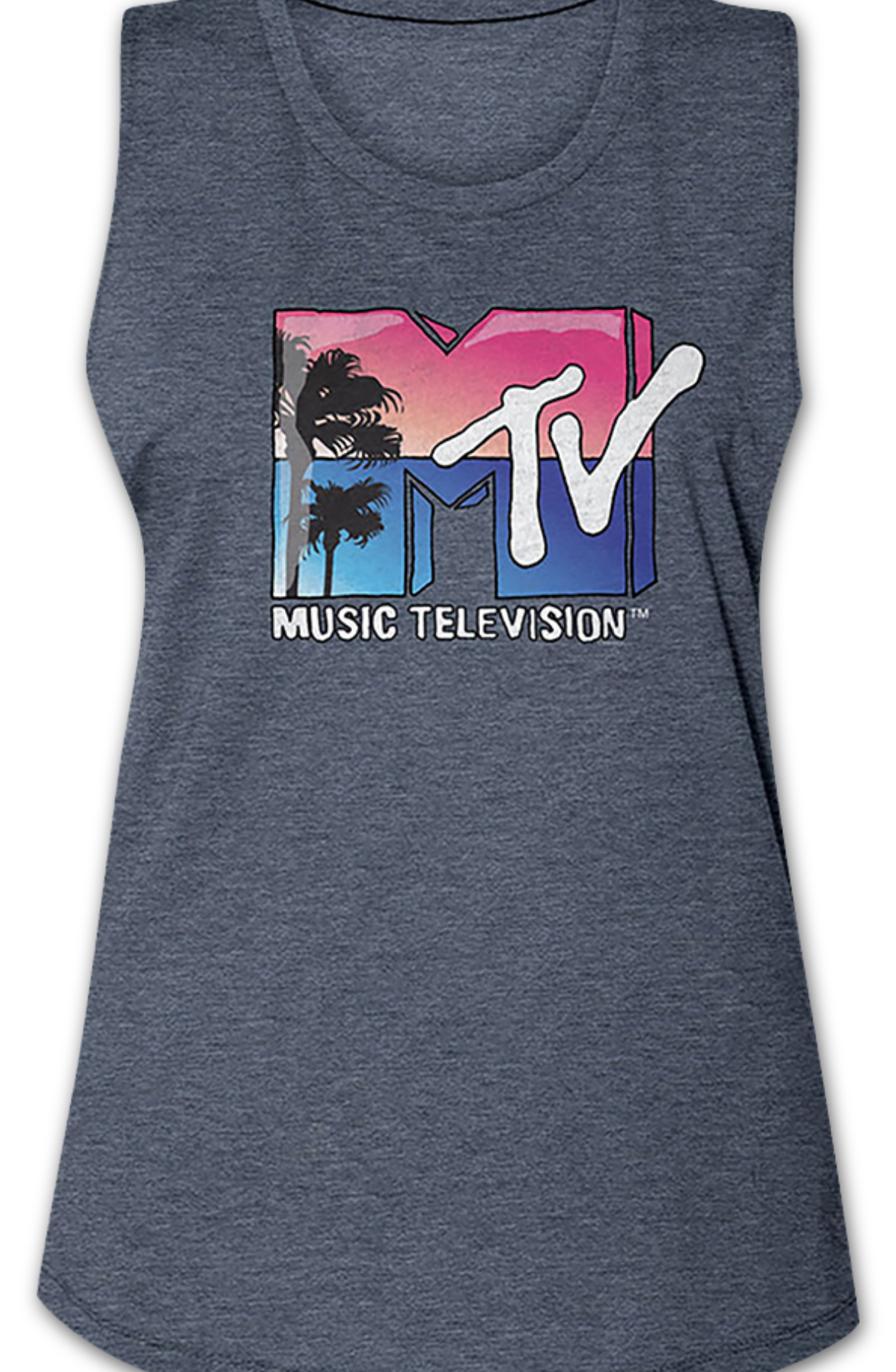 Ladies Beach Logo MTV Muscle Tank Top