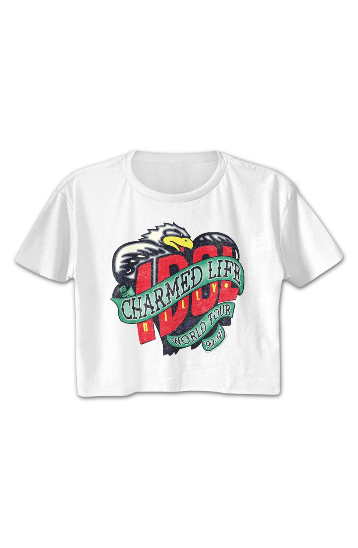 Ladies Charmed Life World Tour Billy Idol Crop Top