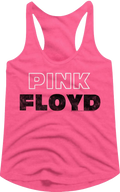 Ladies Outline Logo Pink Floyd Racerback Tank Top