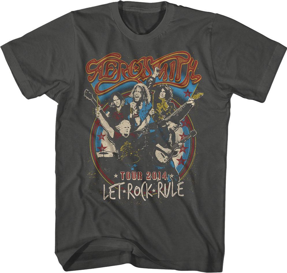 Let Rock Rule Collage Aerosmith T-Shirt product image 1