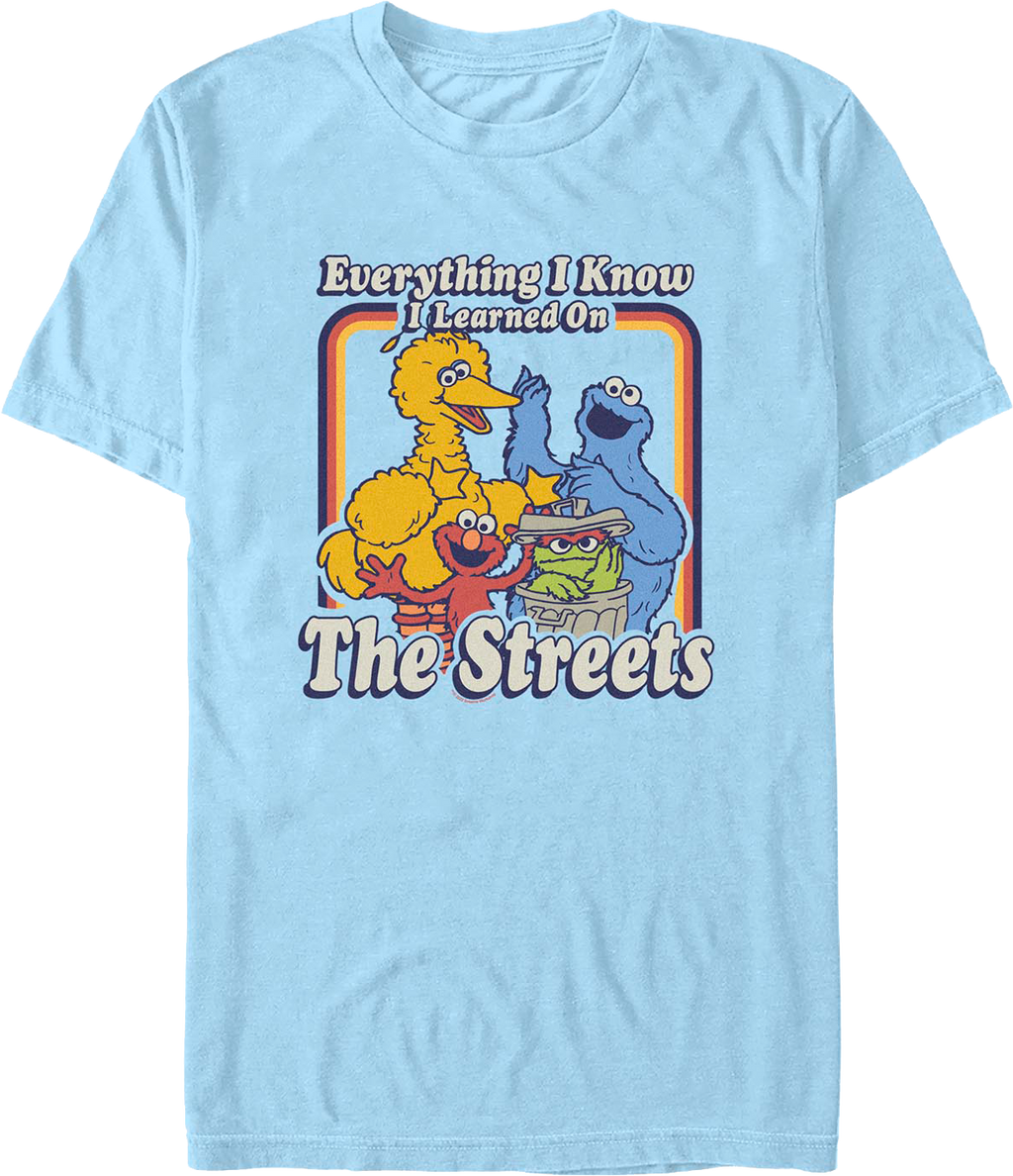 Blue Everything I Know I Learned On The Streets Sesame product image 1