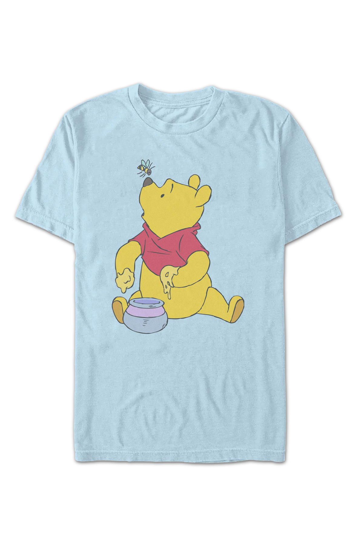 Light Blue Honey Bee Winnie The Pooh T-Shirt product image 2