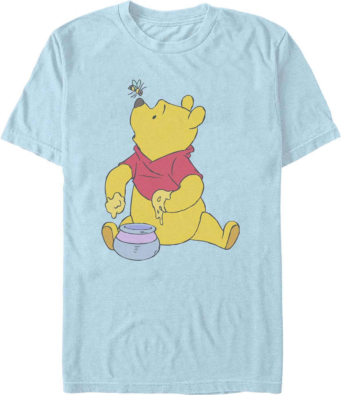 Light Blue Honey Bee Winnie The Pooh T-Shirt product image 1