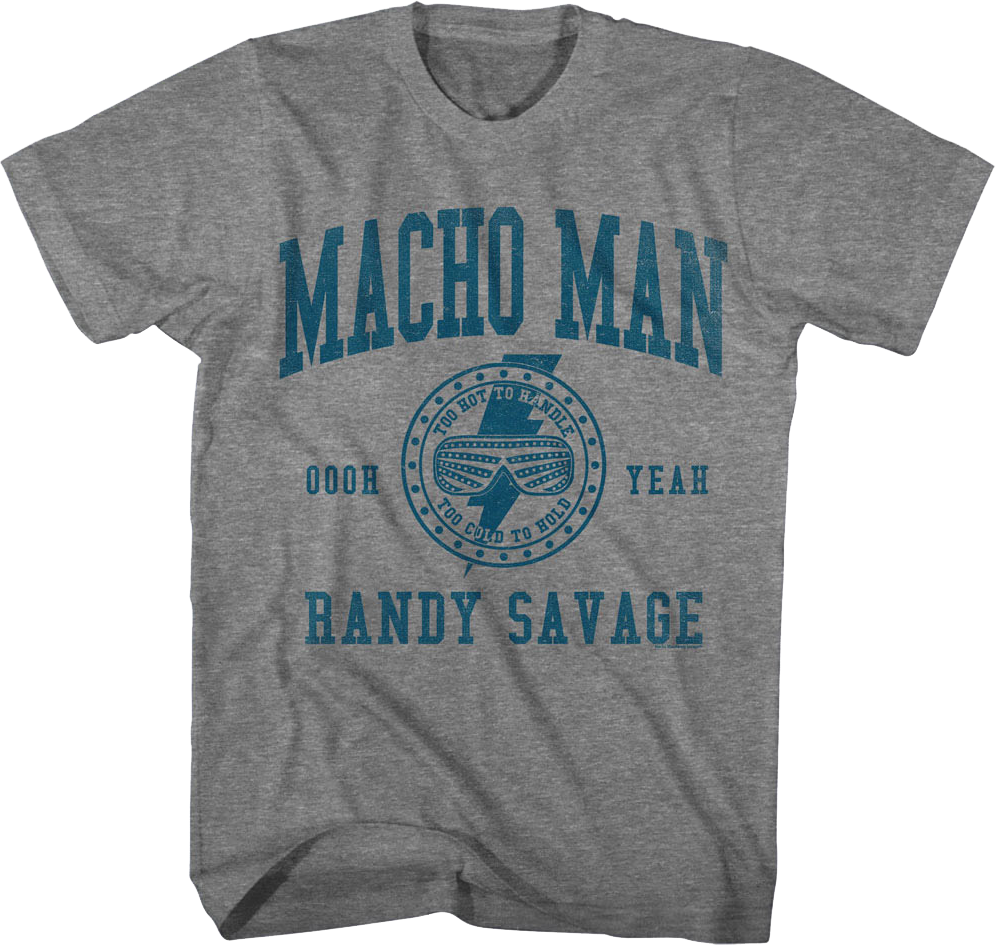 Collegiate Logo Macho Man Randy Savage T-Shirt product image 1