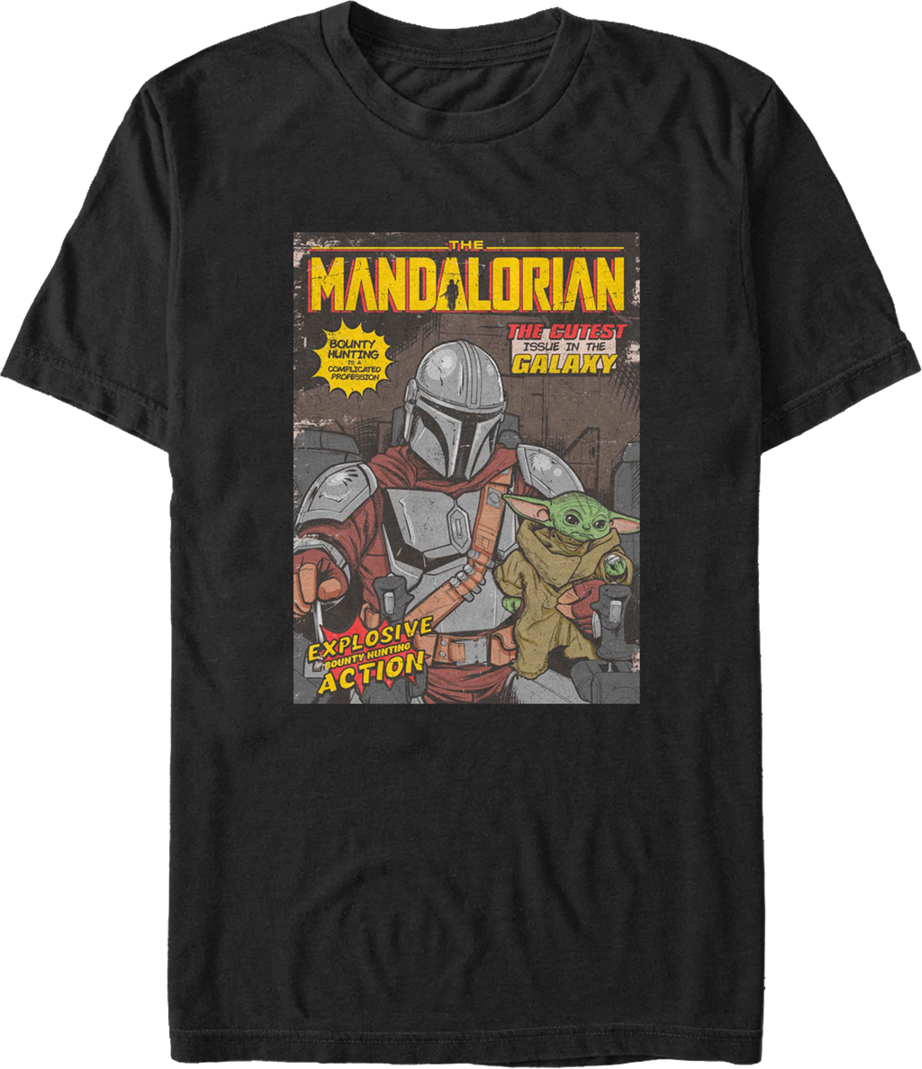 Mandalorian Comic Book Cover Star Wars T-Shirt product image 1