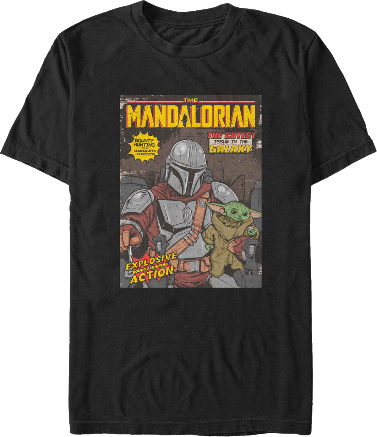 Mandalorian Comic Book Cover Star Wars T-Shirt product image 1