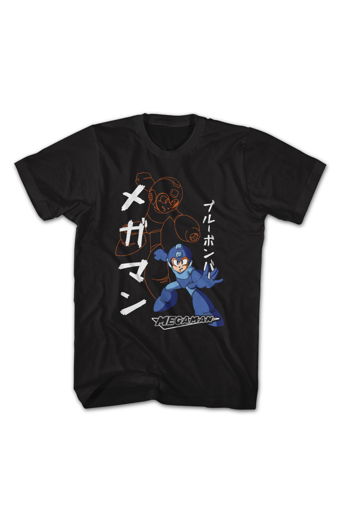 Solid And Outline Mega Man T-Shirt product image 2