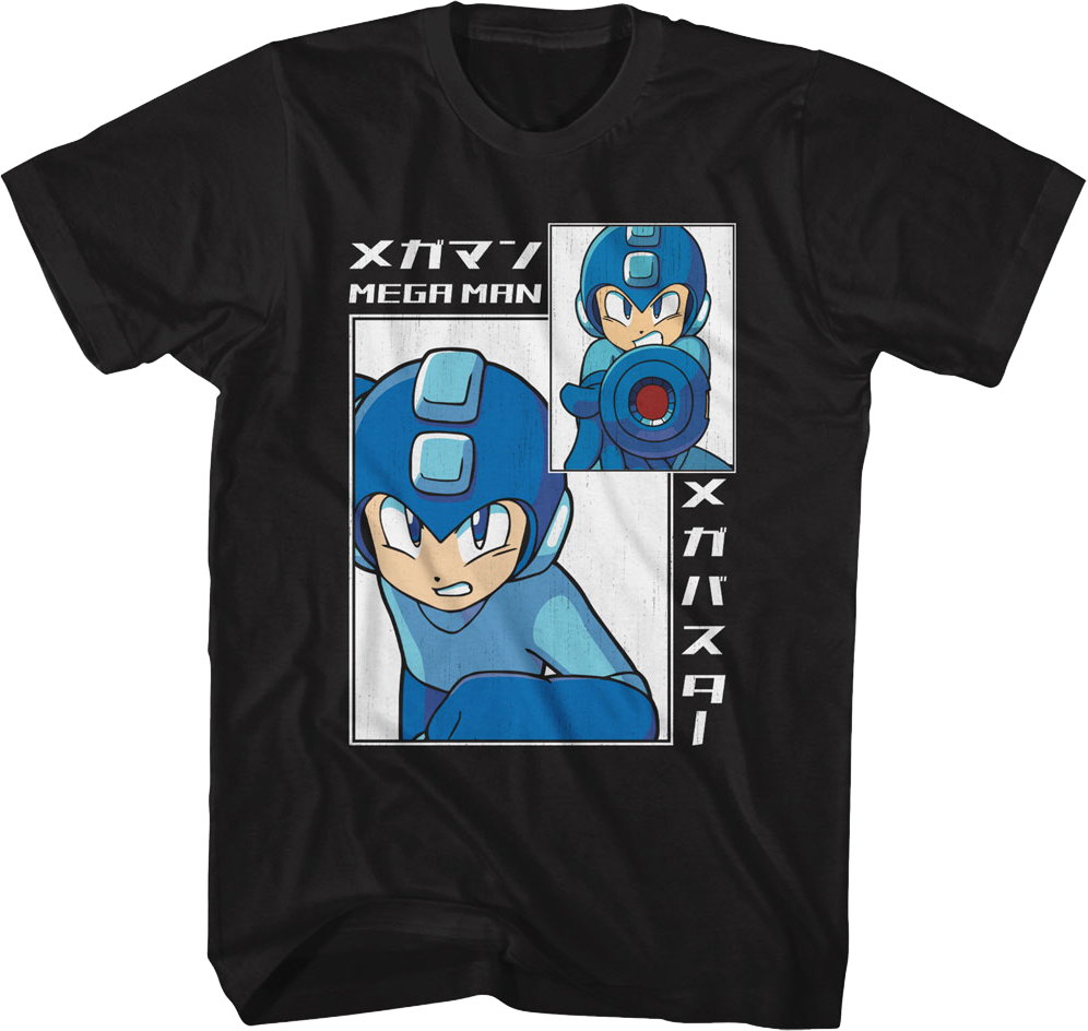 Big & Small Rectangles Mega Man T-Shirt product image 1