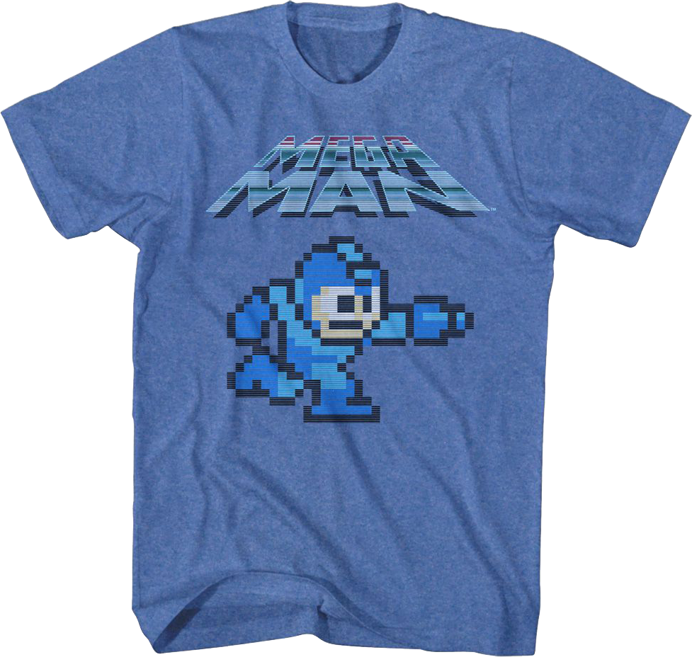 8-Bit Blue Bomber Mega Man T-Shirt product image 1