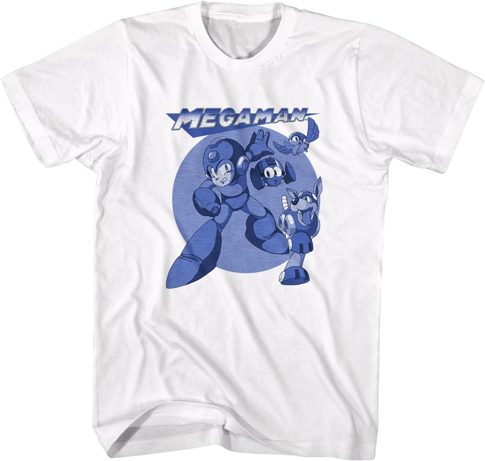Mega Blue Poses Man T-Shirt product image 1